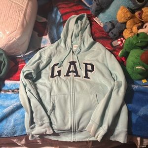 GAP blue and green together size L a zip